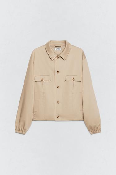 SOSHIOTSUKI X ZARA 릴렉스드핏 포켓 점퍼 - Zara 베이지