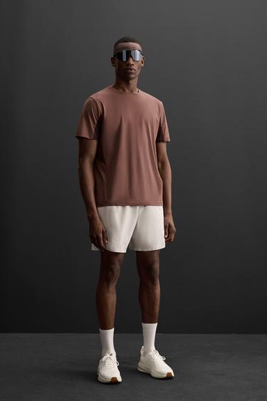 KAUS LATIHAN COLOR BLOCK - Burgundy dari Zara