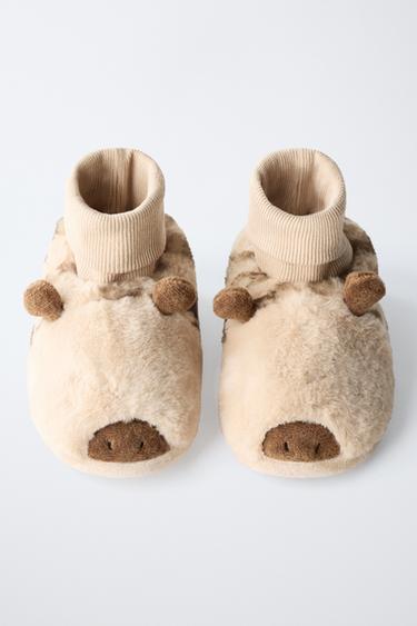 GIRAFFE SLIPPERS - Sand Brown by Zara - Image 3