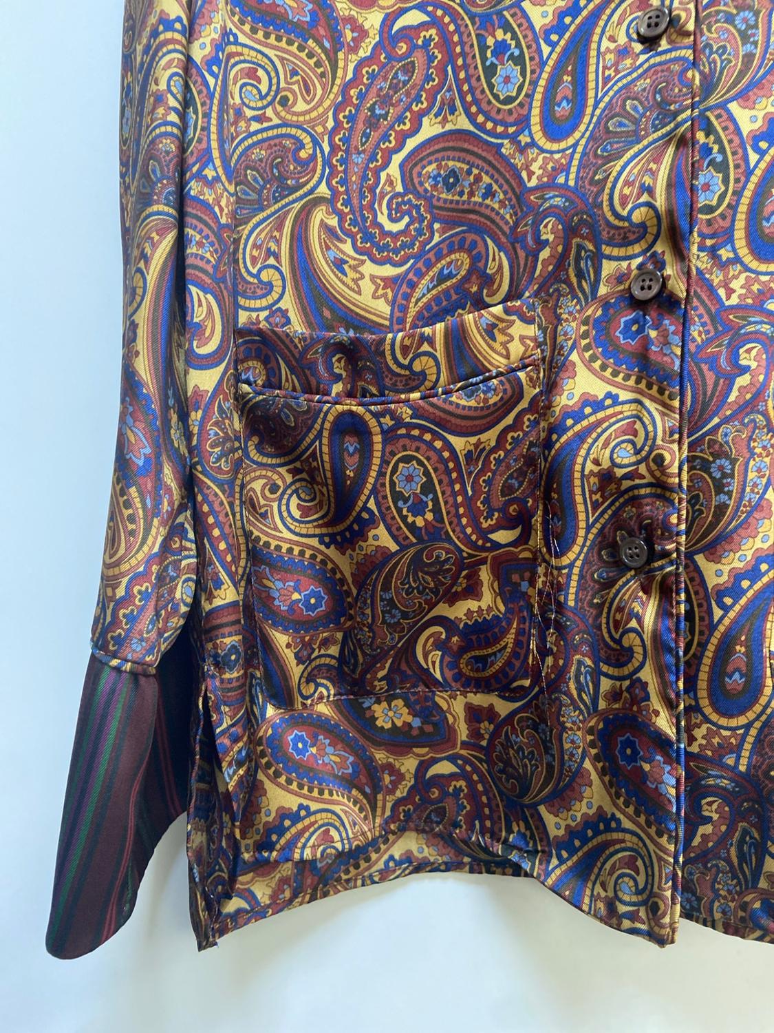 ZW COLLECTION PAISLEY PYJAMA SHIRT - Image 3