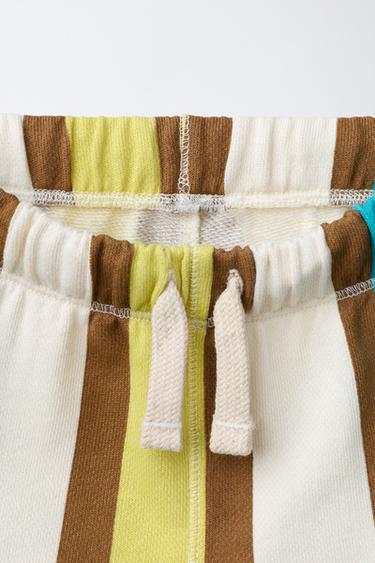 SHORT À RAYURES ÉTIQUETTE - Multicolore de Zara - Image 2