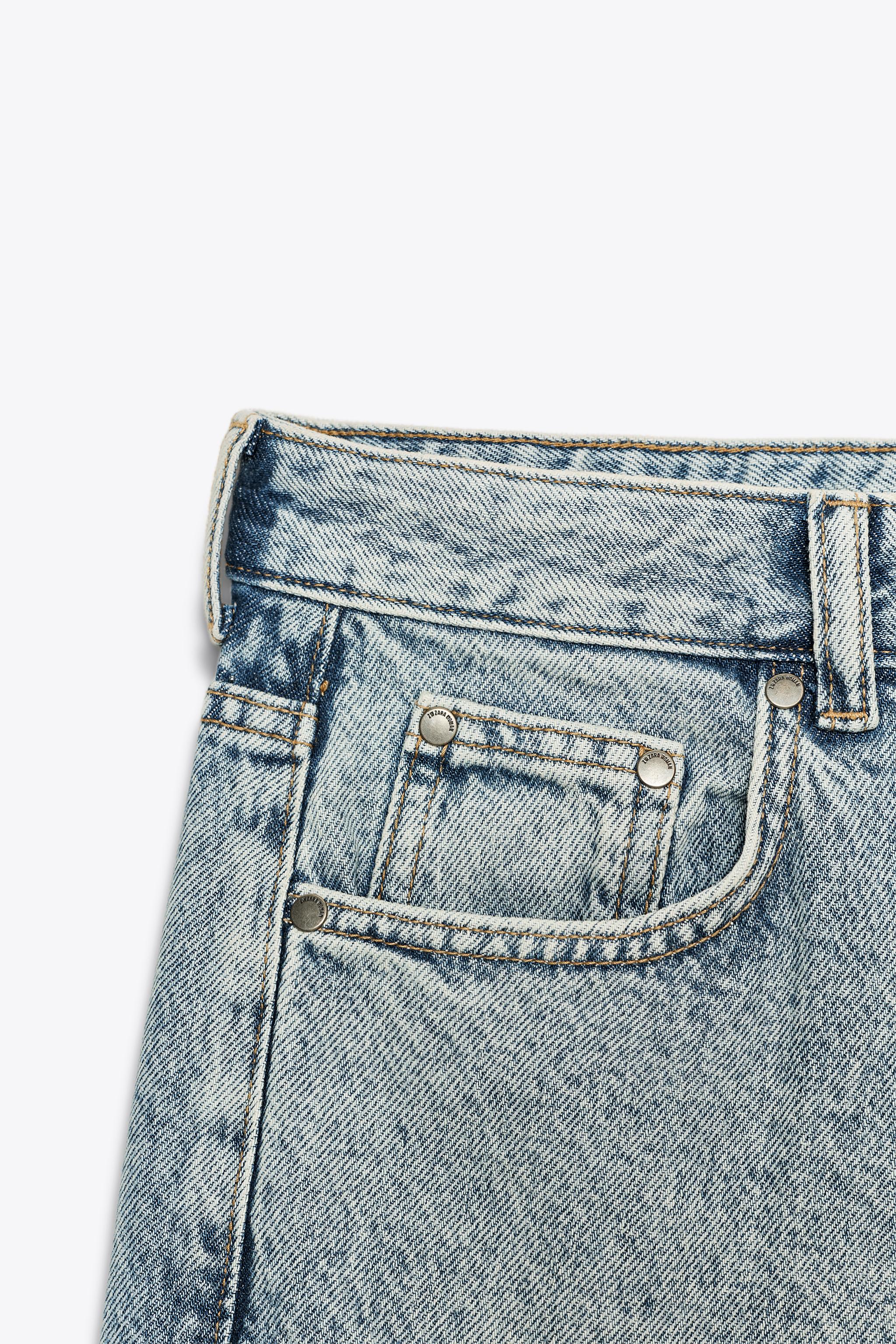 ZW COLLECTION DENIM SHORTS - Blue | ZARA United States