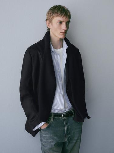 Zara 100% linen suit blazer - Navy blue