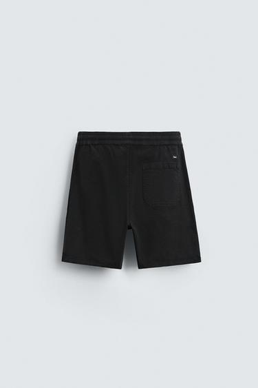 BERMUDA TWILL RELAXED FIT - Noir de Zara - Image 8