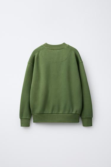 GARMENT DYE SWEATSHIRT AND JOGGERS SET - Green by Zara - Image 2