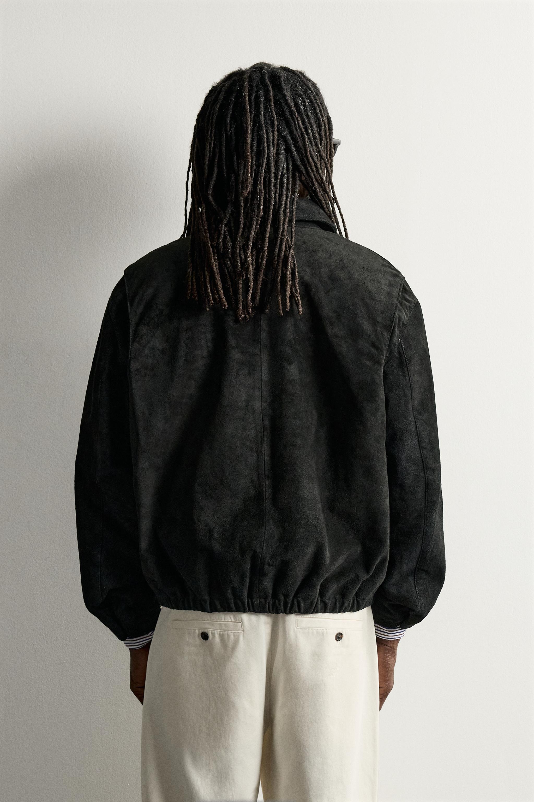 AARON LEVINE X ZARA SUEDE LEATHER JACKET