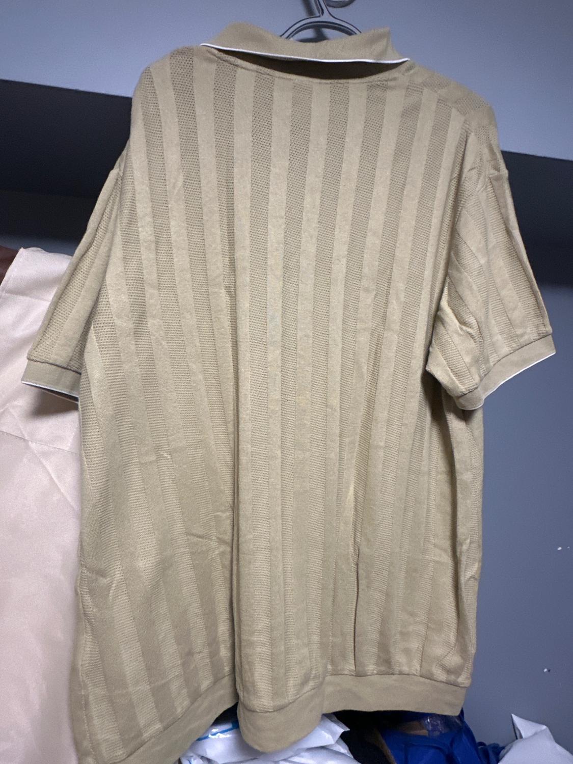 TEXTURED SAND BEIGE POLO SHIRT - Image 2