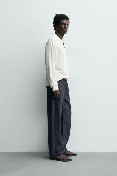 JEAN DROIT COTON - CHANVRE - Bleu de Zara - Image 3