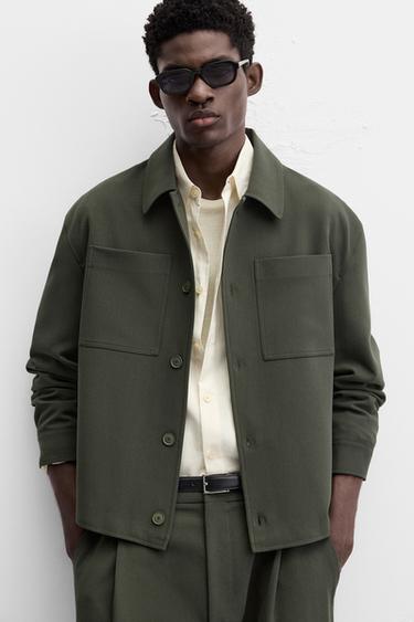 SURCHEMISE BOXY FIT - Vert de Zara - Image 5