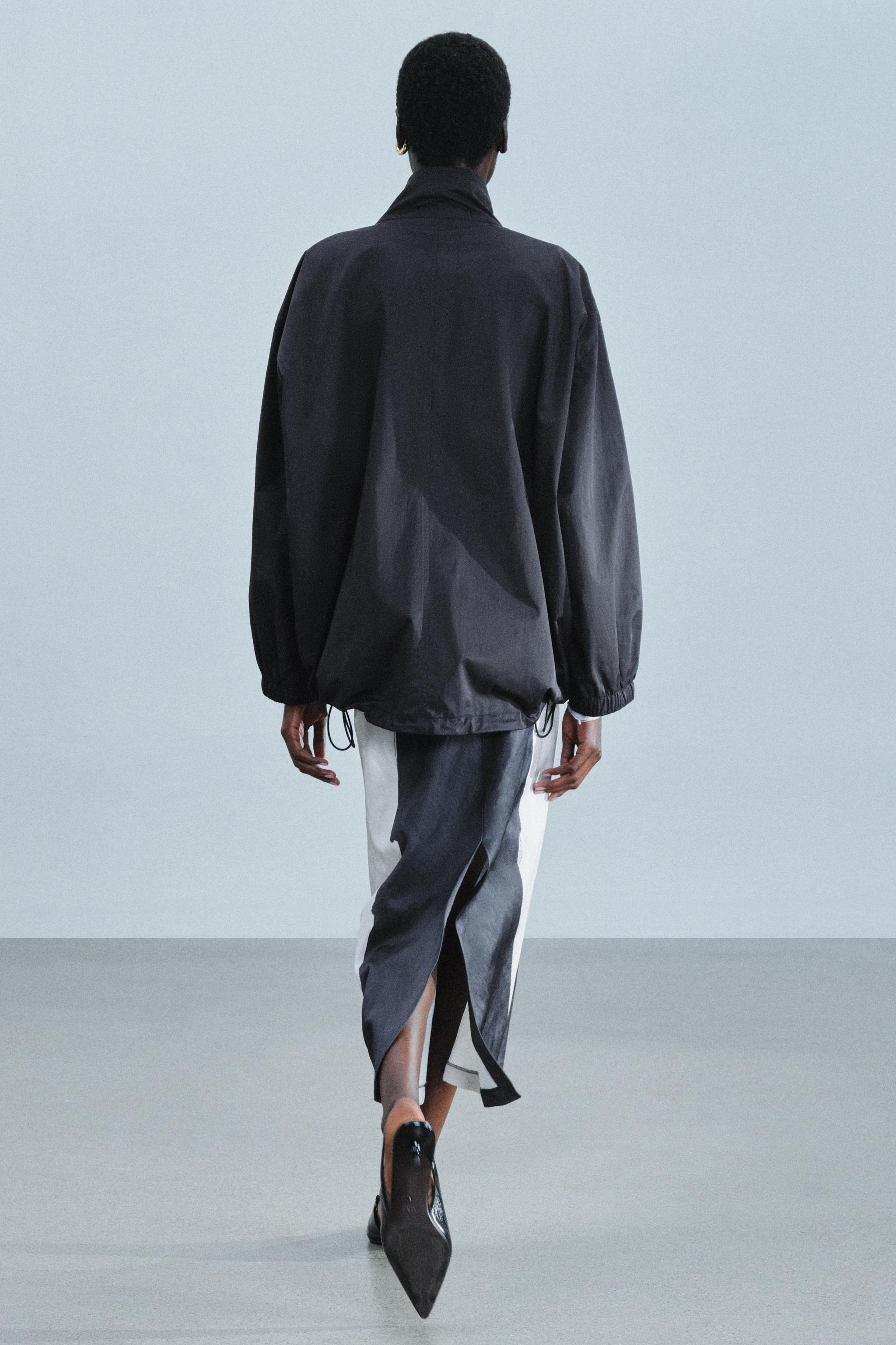 Zara KANVAS SÜET CEPLİ ZW COLLECTION CEKET görsel 5