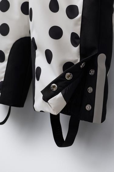 COMBINAISON LONGUE IMPERMÉABLE ET COUPE-VENT À POIS - Écru de Zara - Image 5