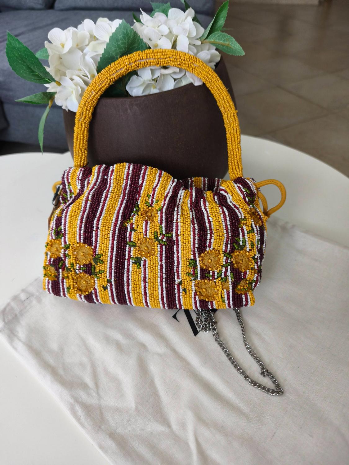 MINI BEADED SHOULDER BAG - Image 9