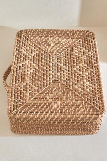 MALLETTE ENFANT ROTIN LOSANGES - Beige clair de Zara - Image 5
