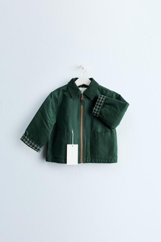 Zaras Zara Timeless – JACKA VAXAD - Grön - Bild 0
