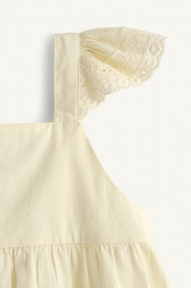 BLOUSE BRODERIES LIMITED EDITION - Écru / Beige de Zara - Image 7