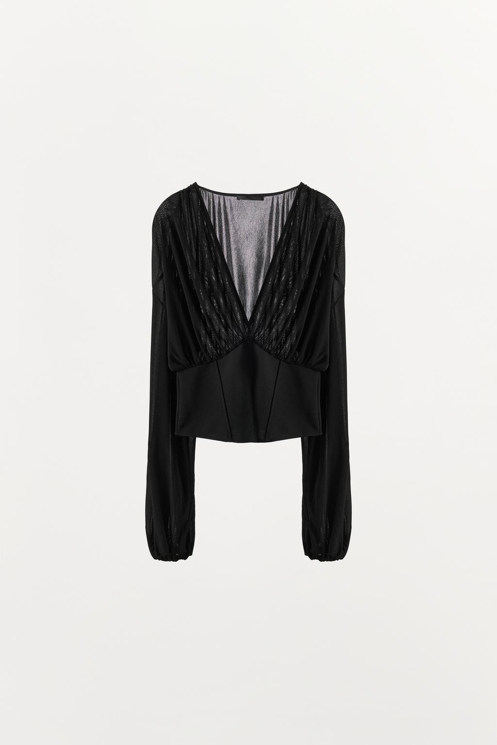 COMBINED CORSETRY-INSPIRED TOP