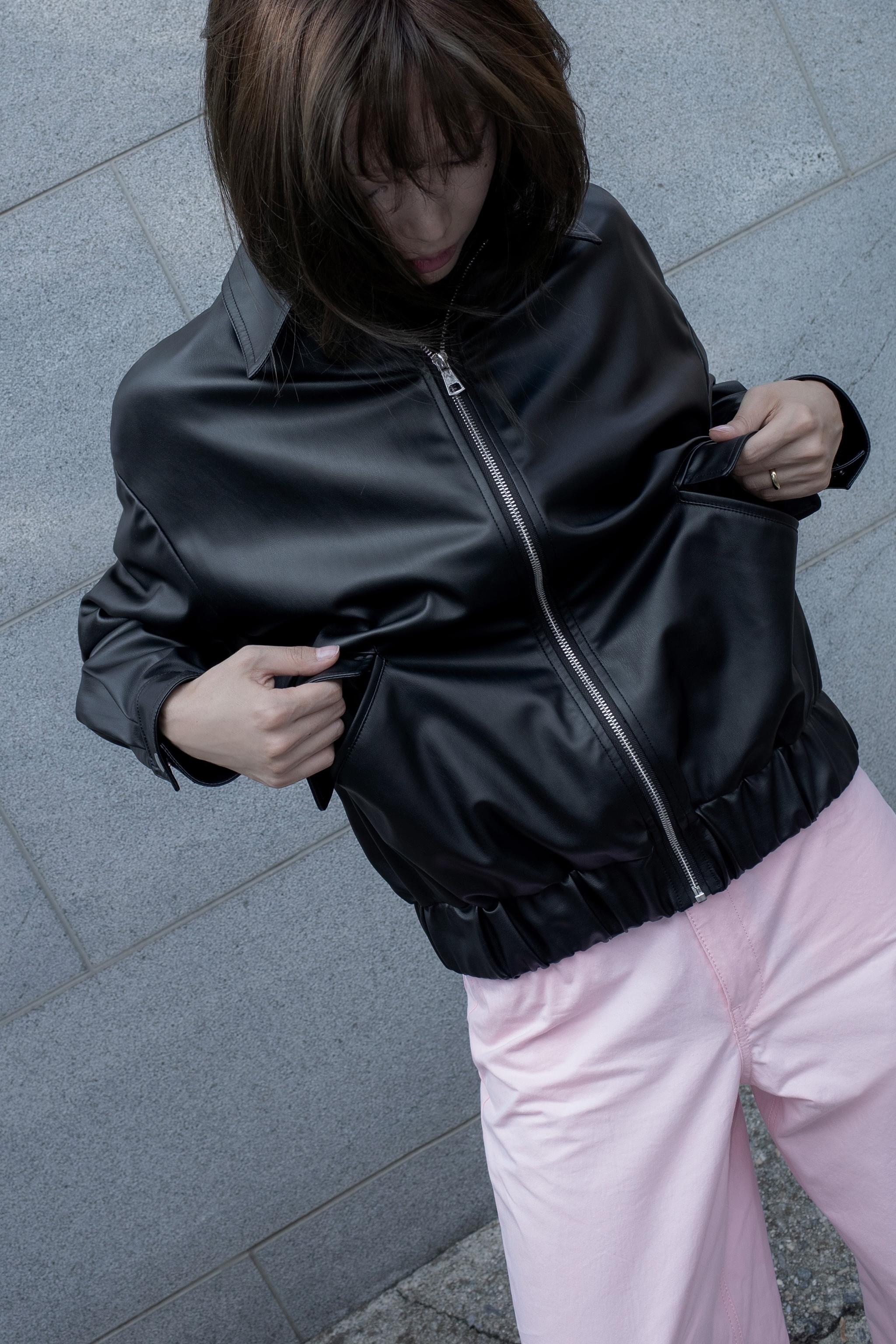 ◇ ZARA レザー風 カジュアル オーバーサイズ シンプル かわいい