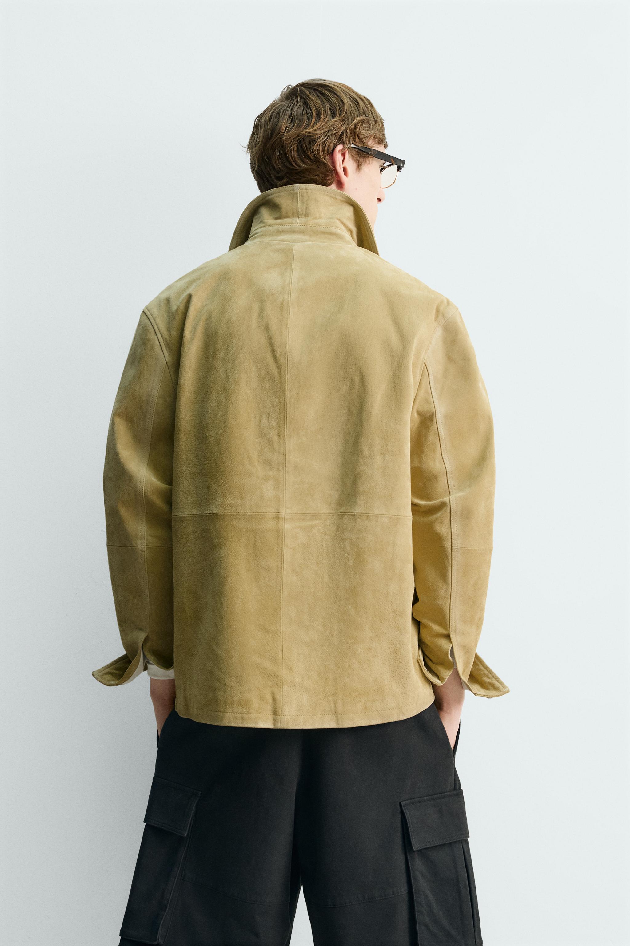 BLOUSON EN DAIM À POCHES