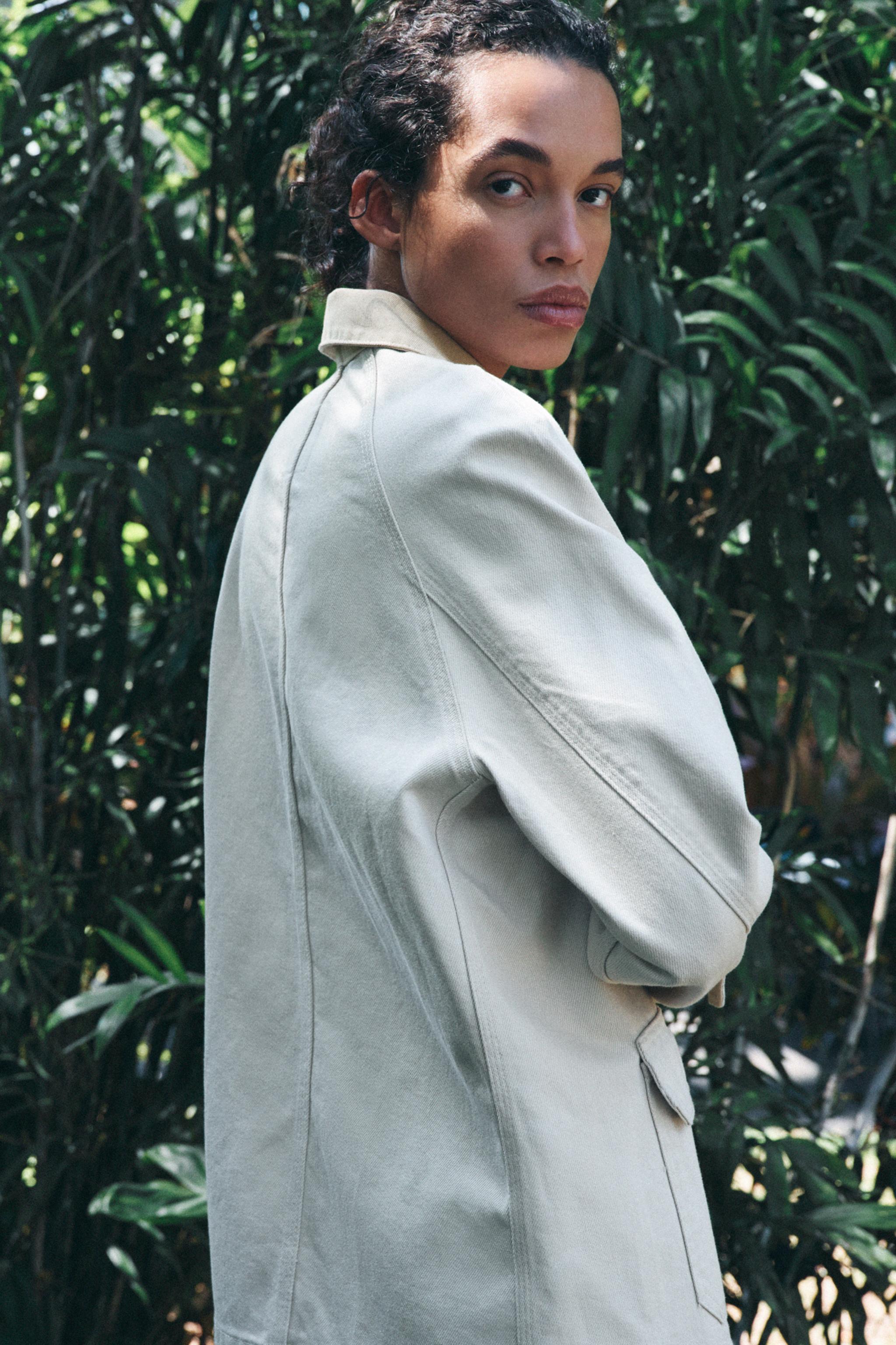 安心★関税込み★ZARA★ZW COLLECTION POCKET OVERSHIRT POCKET OVERSHIRT ZW COLLECTION - Ecru | ZARA United States
