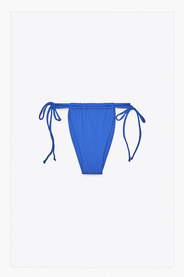 DOUBLE TIE BIKINI BOTTOMS - Bluish by Zara