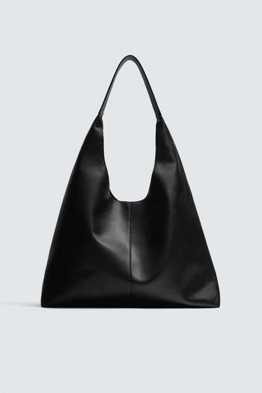 Zaras ENKEL SHOPPINGVÄSKA - Svart