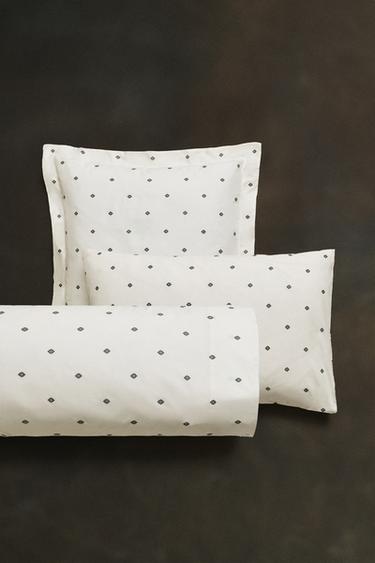 FLORAL PRINT PILLOWCASE - Oyster-white by Zara - Image 5