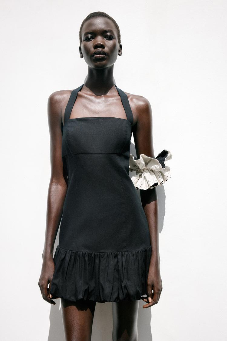 MINI DRESS WITH BUBBLE HEM