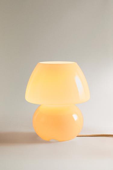 GLASS TABLE LAMP - Ecru by Zara - Image 1