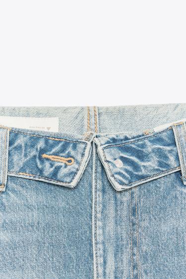 JEAN TAILLE MOYENNE TRF CEINTURE PLIÉE - Bleu clair de Zara - Image 8