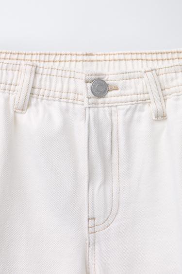 SHORT CARGO À POCHES - Écru de Zara - Image 2