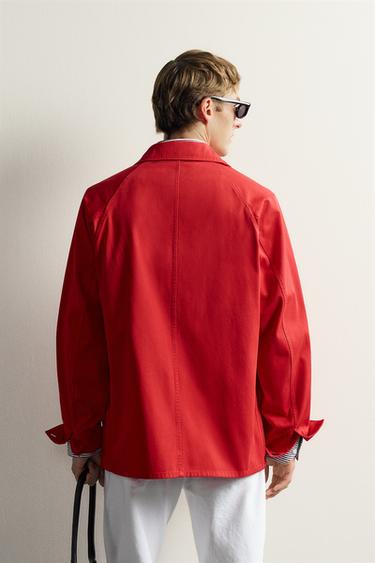 AARON LEVINE X ZARA POCKET OVERSHIRT — Red 2
