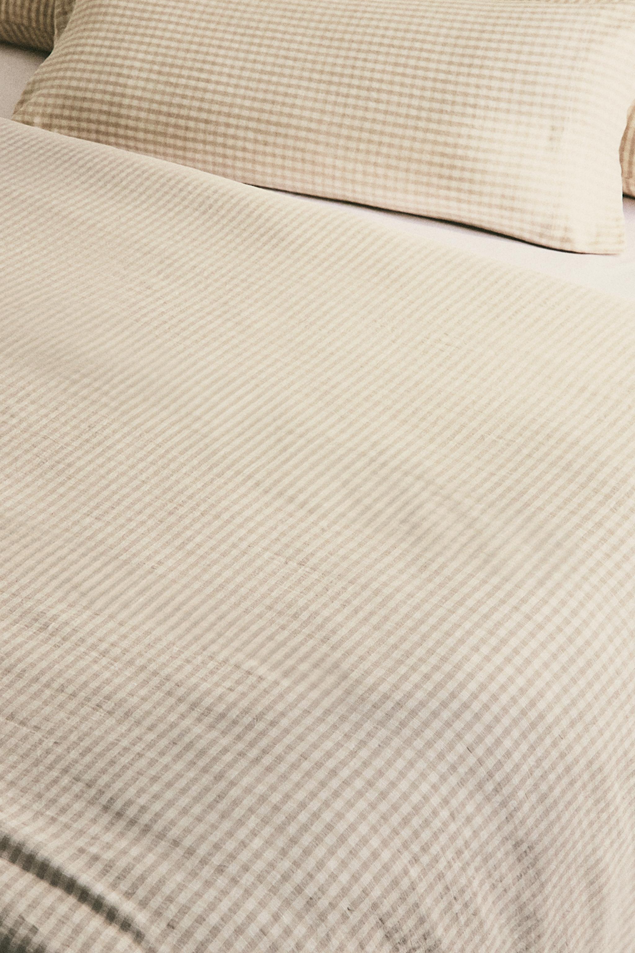 DYED THREAD CHECK DUVET COVER