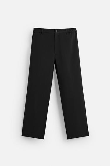 STRAIGHT-LEG TROUSERS - Black by Zara