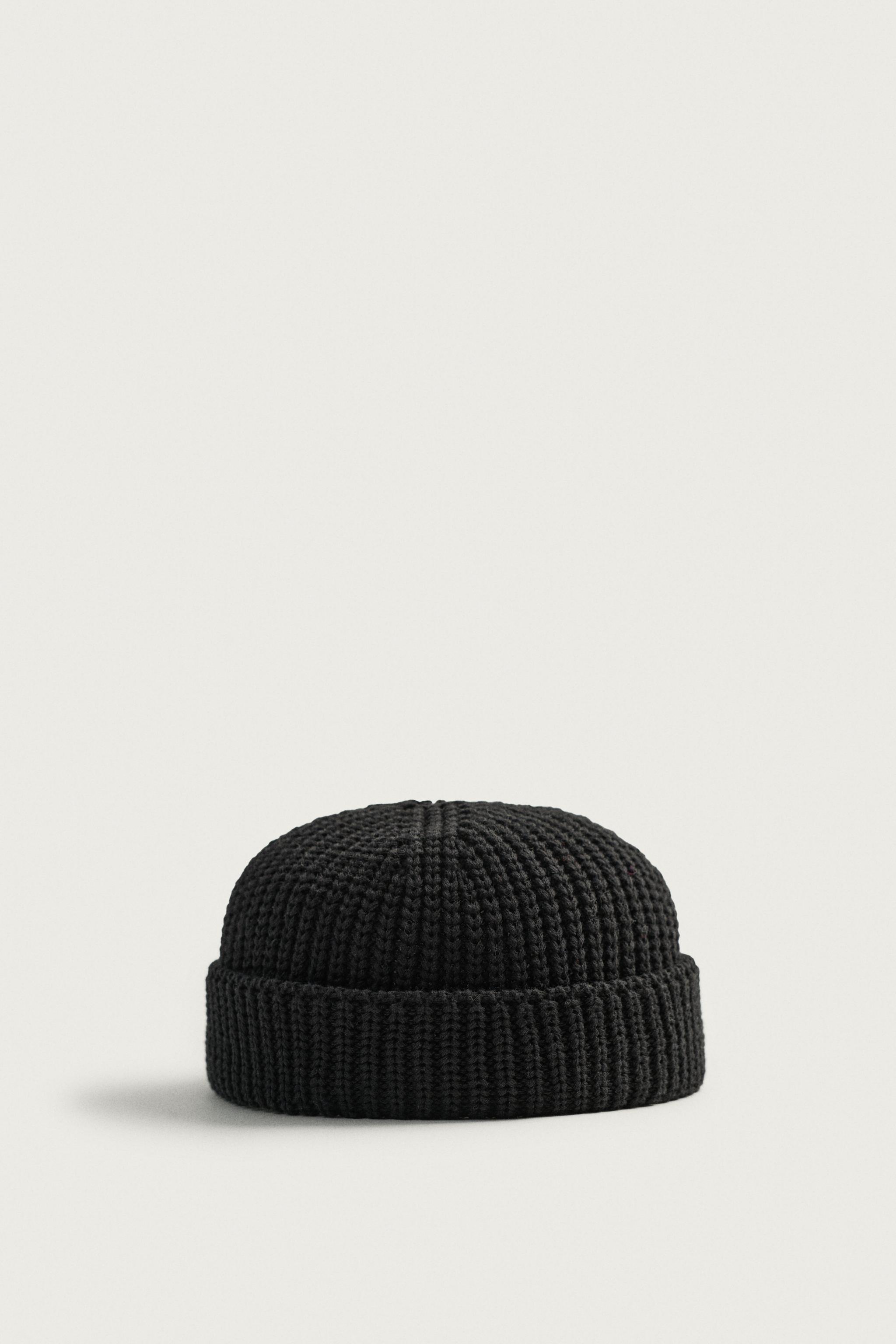 COTTON BLEND KNIT BEANIE