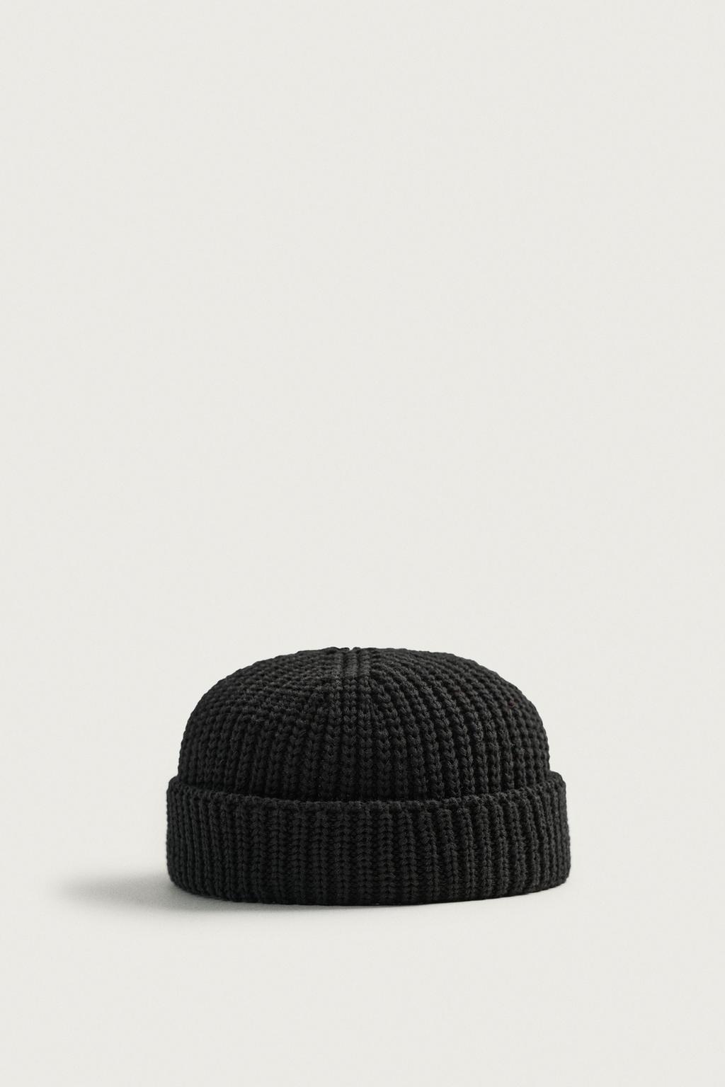 COTTON BLEND KNIT BEANIE