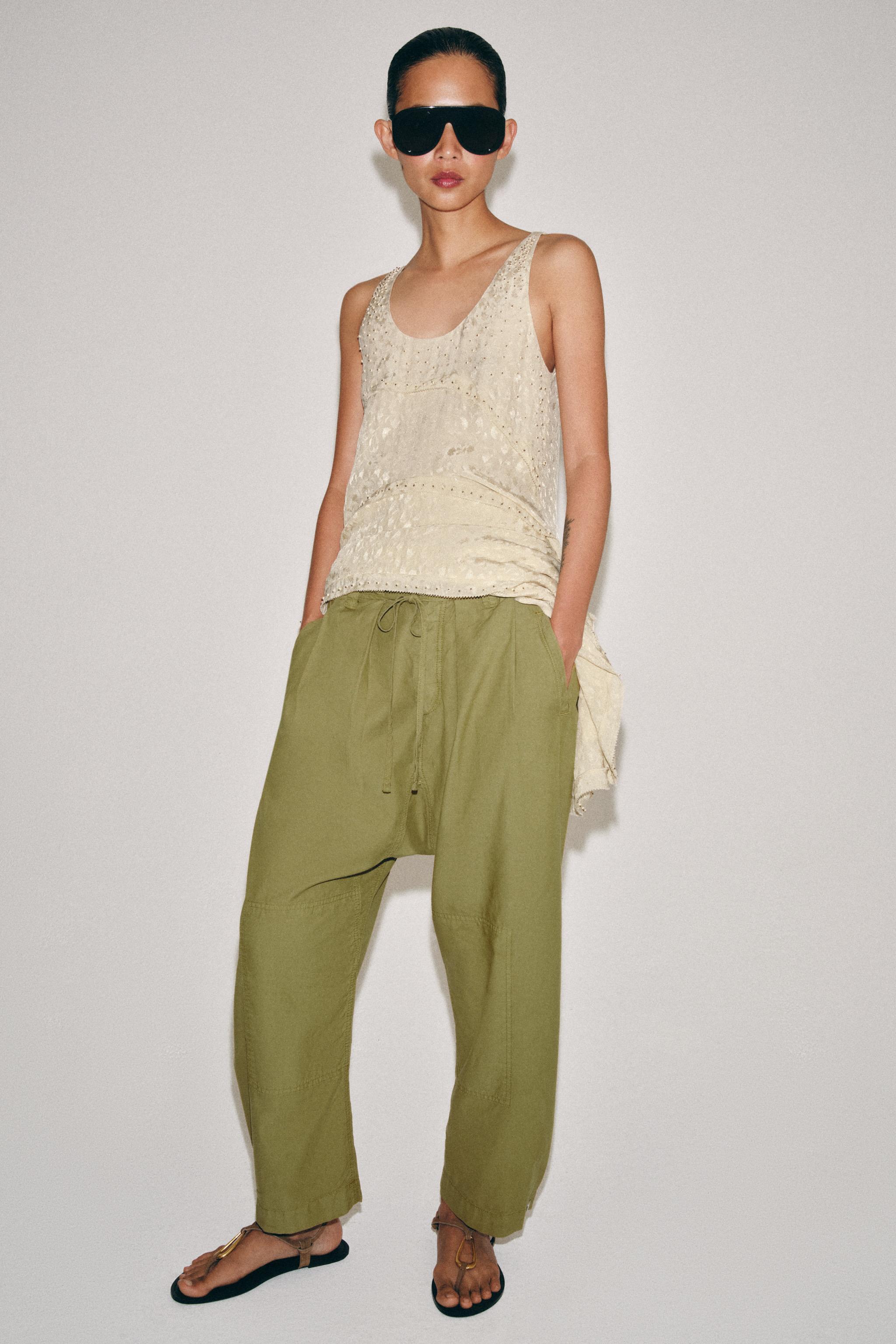 Женские брюки Zara ZW COLLECTION JOGGER PANTS — фото 5
