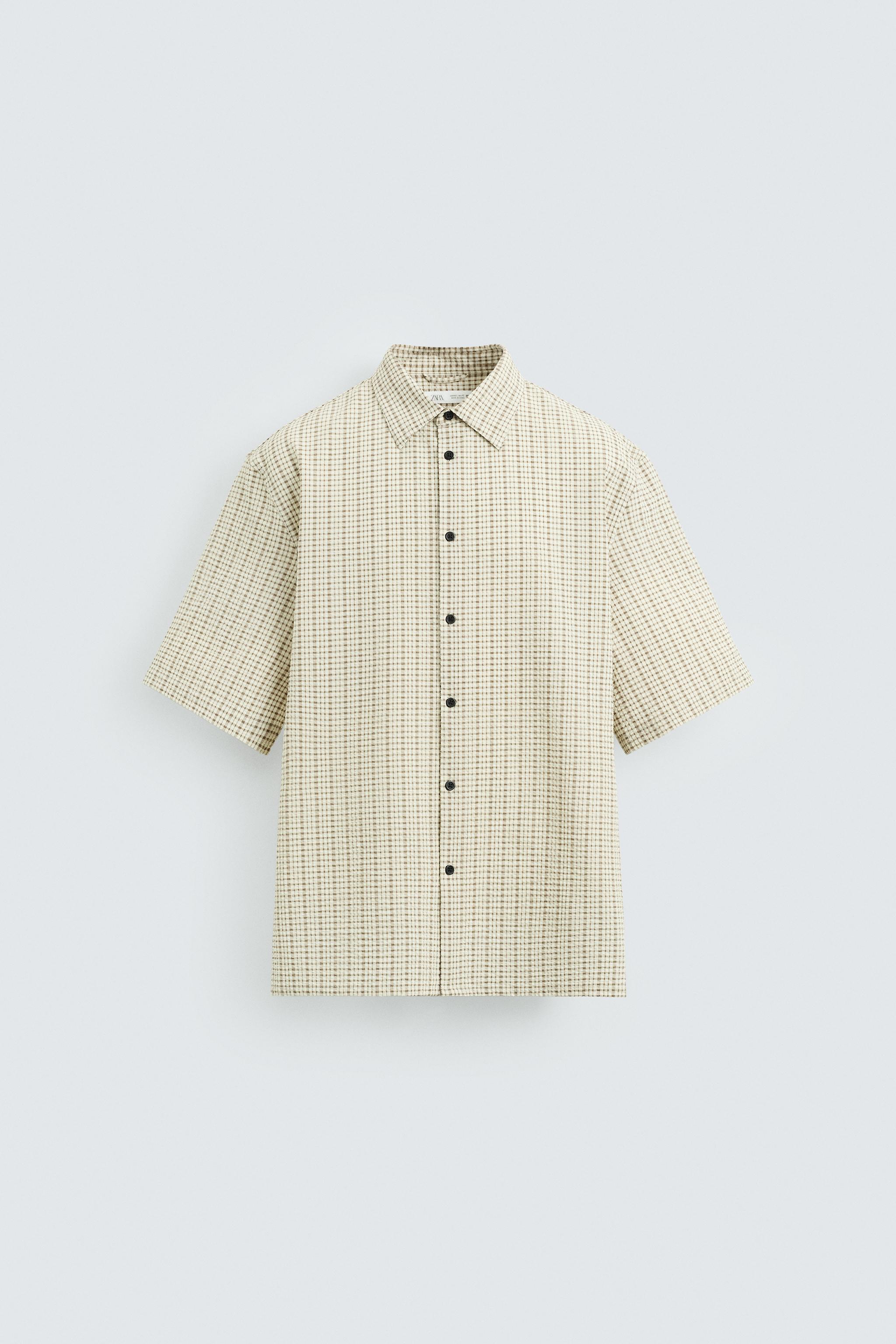 ★ドイツ発*ZARA*新作*バックプリント半袖シャツ/BEIGE★ ZARA - ザラZARA 半袖Tシャツ トップス カットソー ビッグ