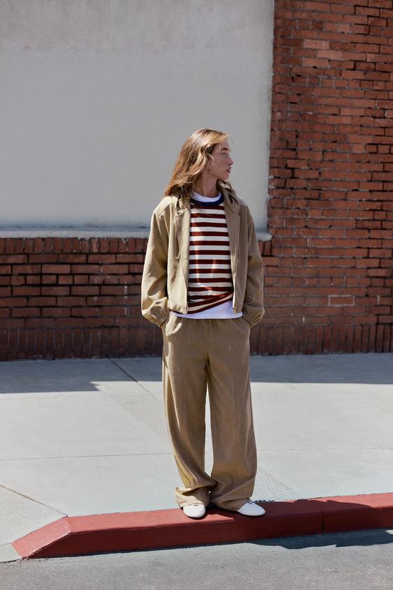 HOODED BOMBER JACKET - Light camel de Zara - Imagen 0