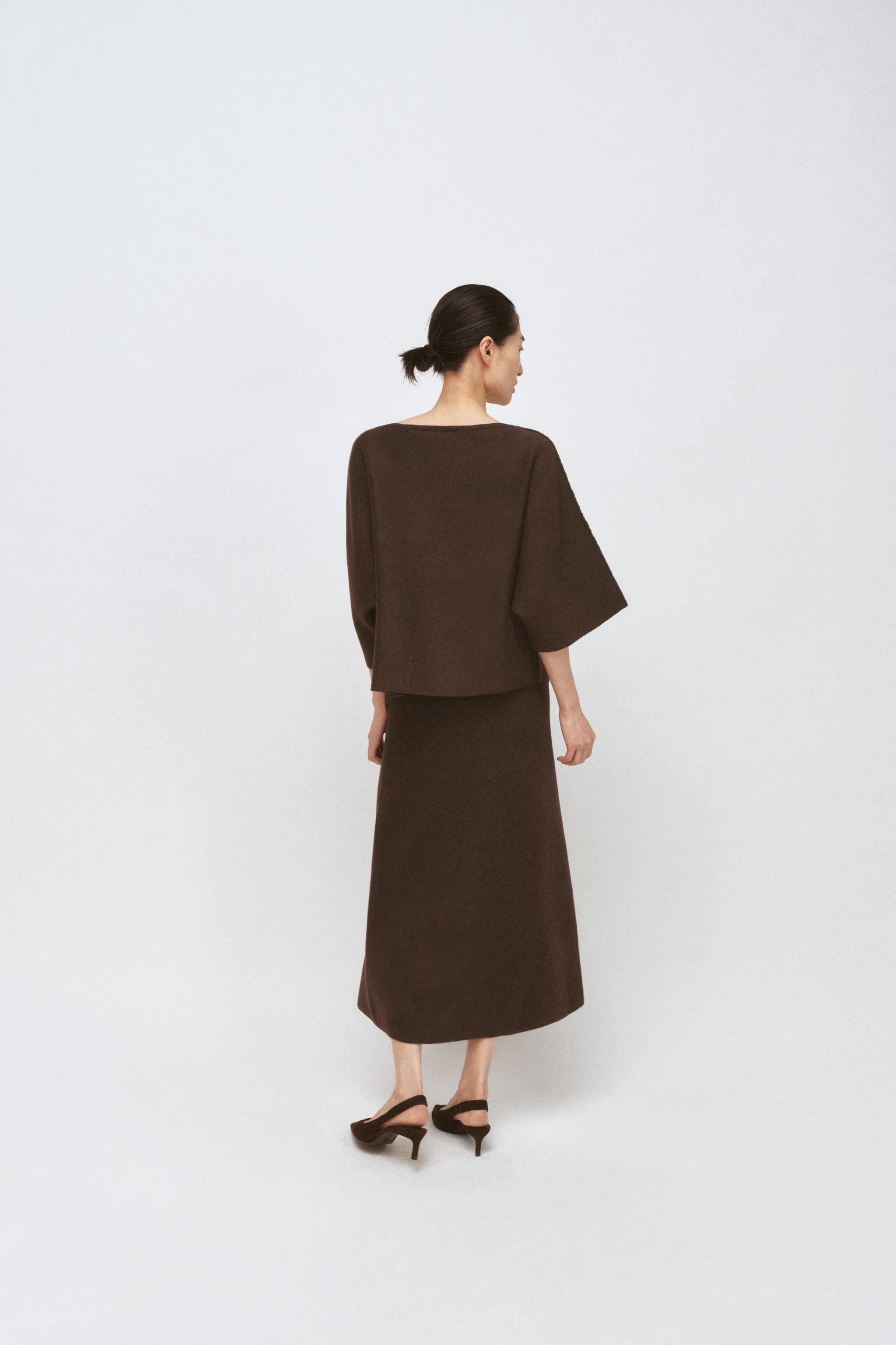 LAPEL COLLAR KNIT JUMPER