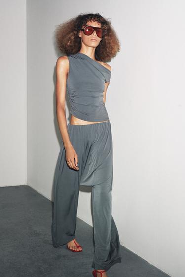 PANTALON CRÊPE - Gris anthracite de Zara - Image 5