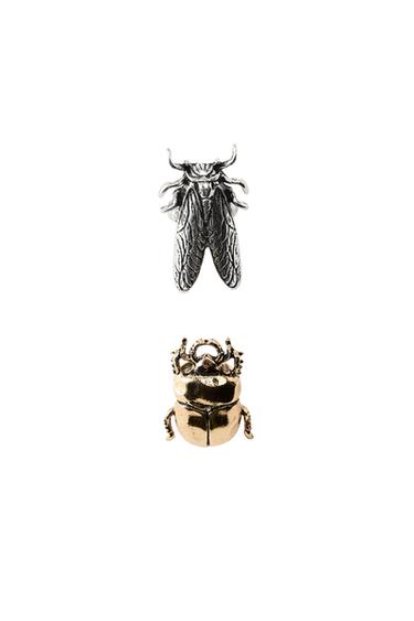 2-PACK OF INSECT MAXI RINGS - Silver by Zara - Image 0