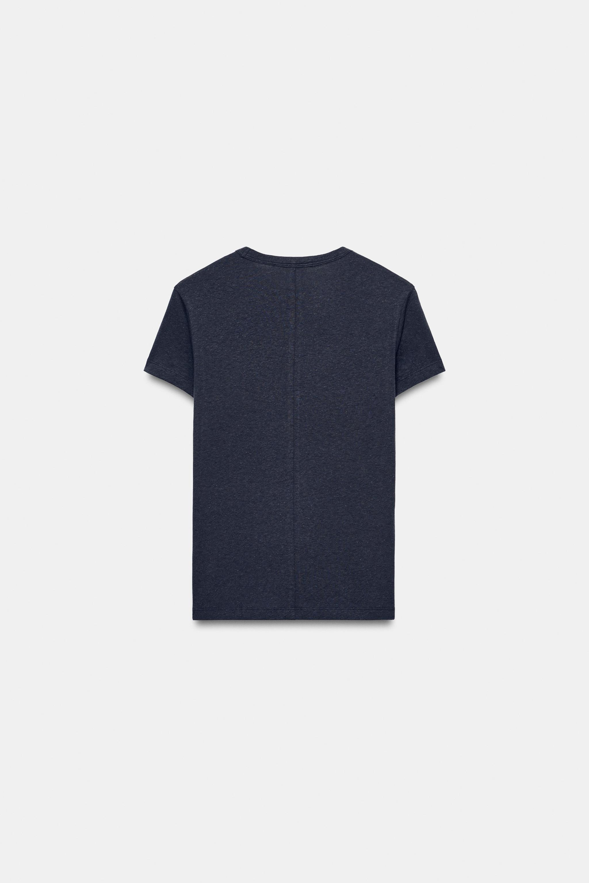 T-SHIRT EN COTON À MANCHES COURTES
