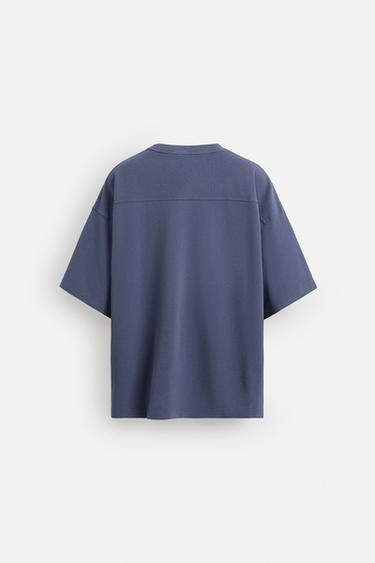 TEXTURED WASHED T-SHIRT - Lilac by Zara - Image 6