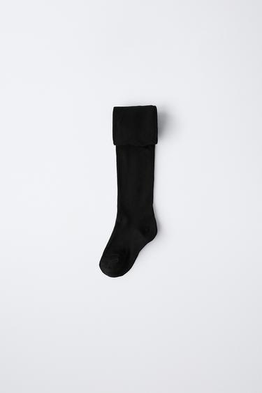 2-PACK OF PLAIN TIGHTS - Black by Zara