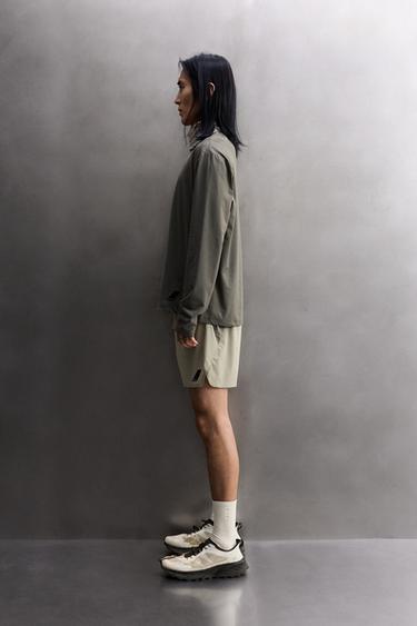 GRAPHIC LONG SLEEVE TECHNICAL RUNNING T-SHIRT - Mid-grey by Zara - Image 3