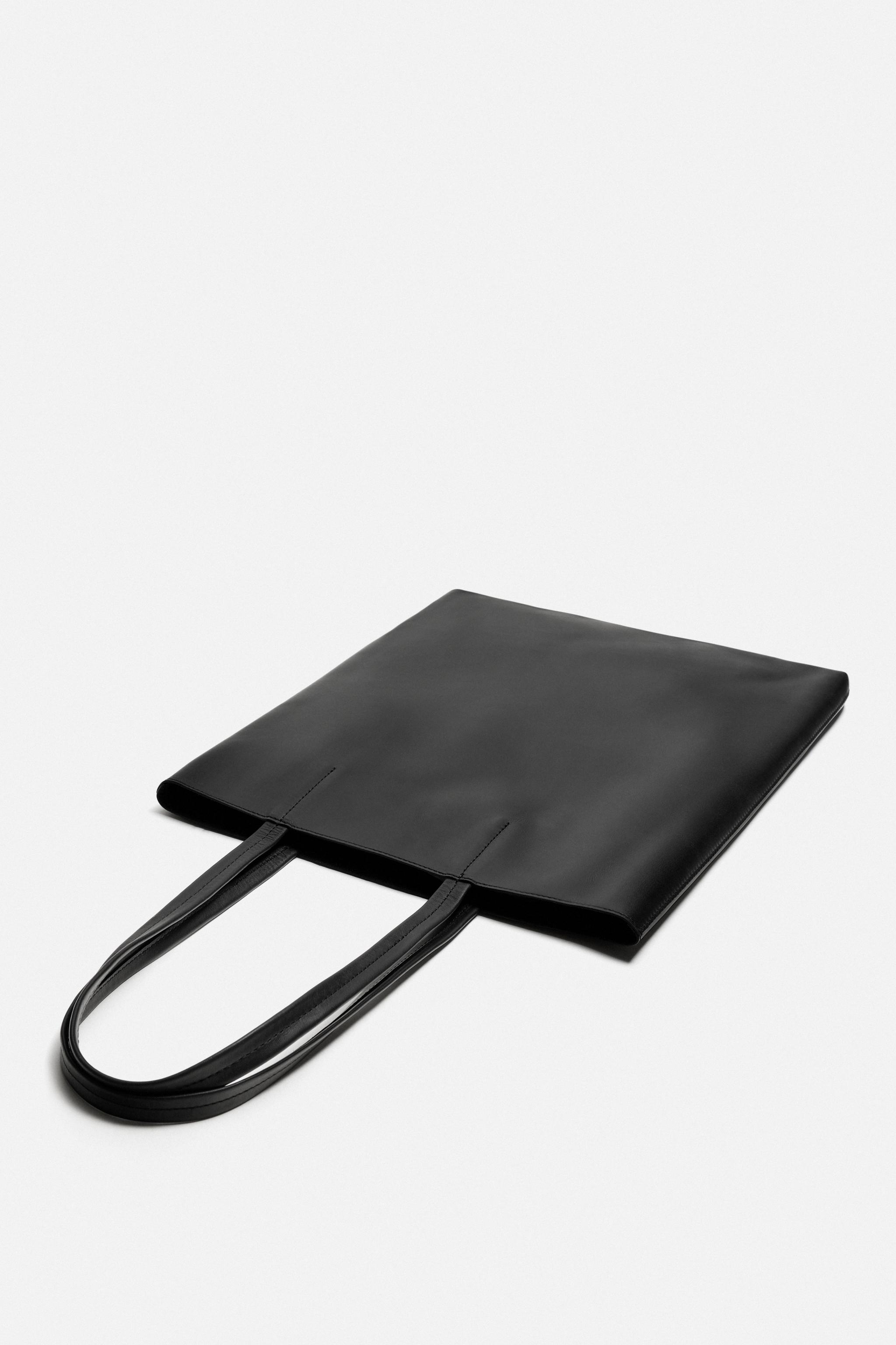 Sac En Cuir Noir Zara - Taille Moyenne - Porté épaule - Occasion