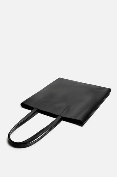 NAPPA LEATHER TOTE BAG - Black by Zara - Image 1