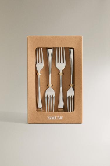 LOT FOURCHETTES BRUNCH CLASSIQUES (LOT DE 4) - Acier de Zara - Image 4