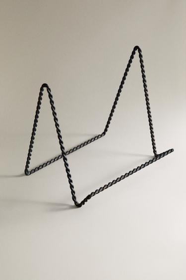 BRAIDED METAL DISPLAY STAND - Black by Zara