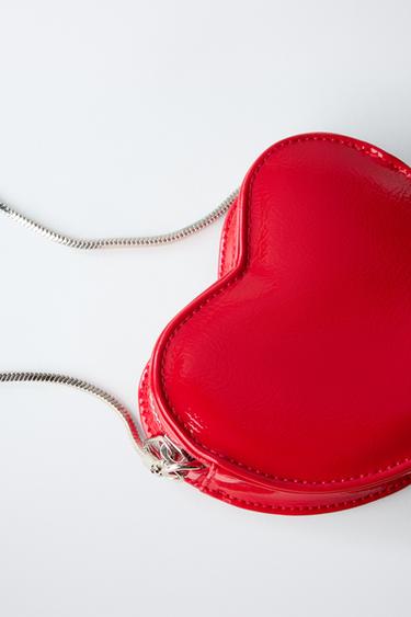 HEART CROSSBODY BAG - Red by Zara - Image 2